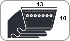 PAS KLINOWY   AVX 13   1100 / 13 x 10