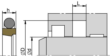 K35   570,00 x 594,00 x 8,10   PTFE/BR+NBR