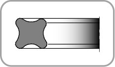 X-ring   58,42 x 2,62   NBR   70