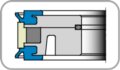 TŁOK   K58   40,00 x 8,05 x  15,40   PU+POM+ALU+NBR