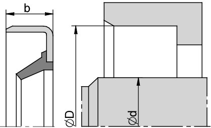 B1OF 25,00 x 32,00 x 4 NBR