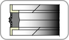 K16 250,00 x 225,00 x 31,50 x 246,00 x 6,60 F/NBR+NBR+POM