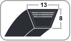 PAS KLINOWY A 2240 / 13 x 8