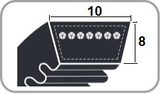 PAS KLINOWY AVX 10 1200 / 10 x 8