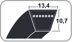 PAS KLINOWY 13,4x10,7 1408 / 13,4 x 10,7