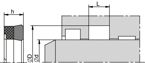 K37 22,00 x 34,00 x 9,50 F/NBR+NBR+POM
