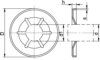 ZAPINKA Typ E 9,00 x 18,00 x 8.50÷8.65 STAL