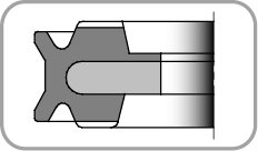 TŁOK K57 10,00 x 3,00 x 5,00 NBR+ALU
